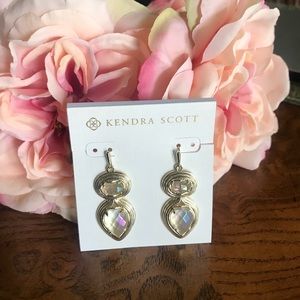 Kendra Scott Custom Gold Clear Iridescent Yiras
